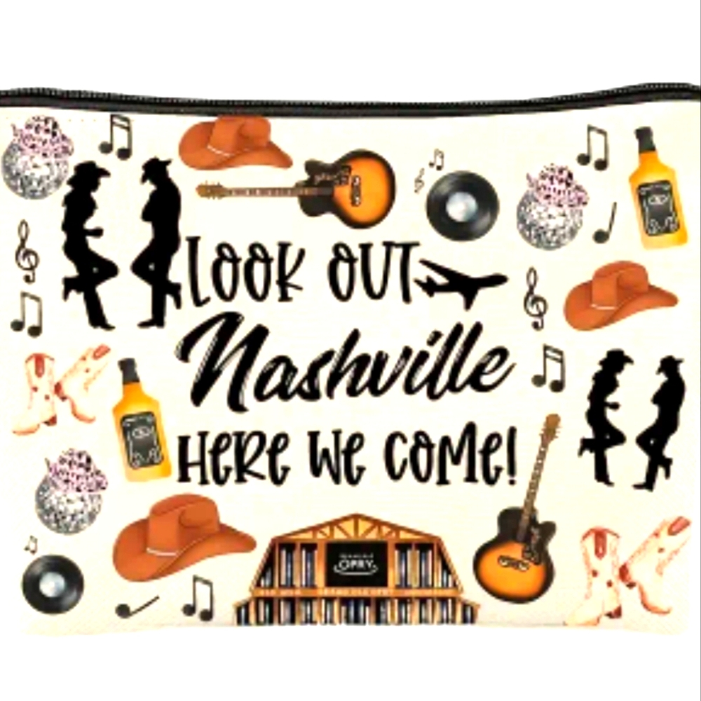 Nashville Themed Cosmetic Bag GIRLS TRIP! BACHELORETTE